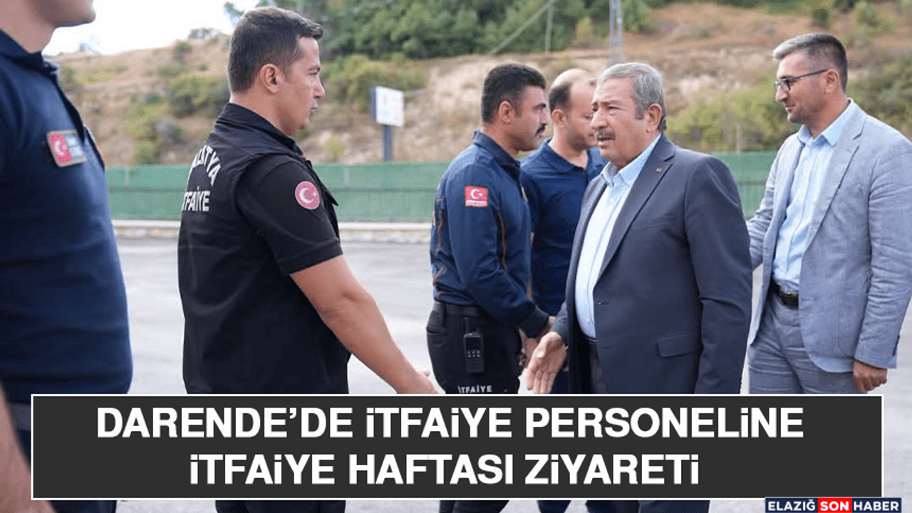 Darende’de İtfaiye Personeline İtfaiye Haftası Ziyareti