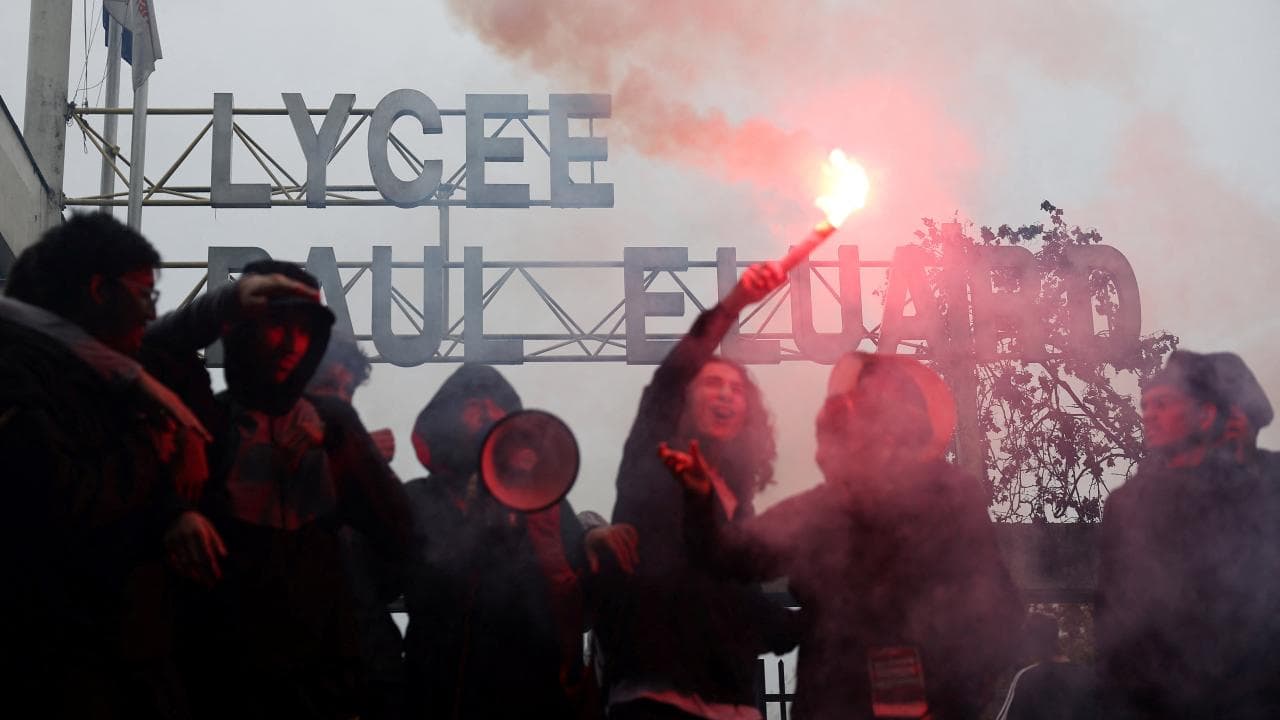 Fransa'daki Lise Eylemleri Belçika'ya Sıçradı
