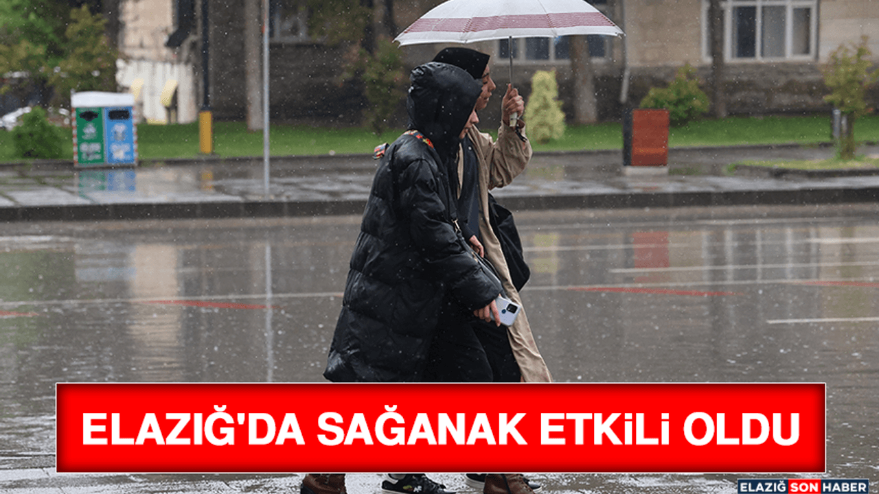 Elazığ'da Sağanak Etkili Oldu