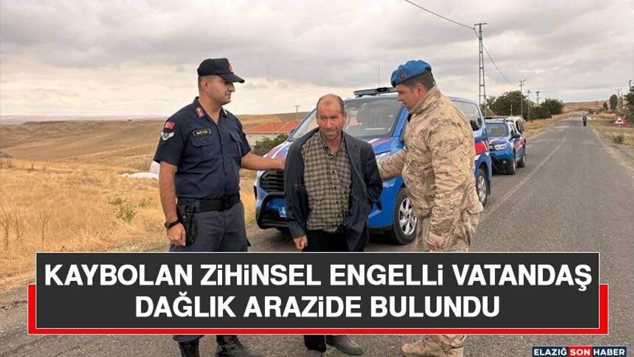 Kaybolan Zihinsel Engelli Vatandaş Dağlık Arazide Bulundu