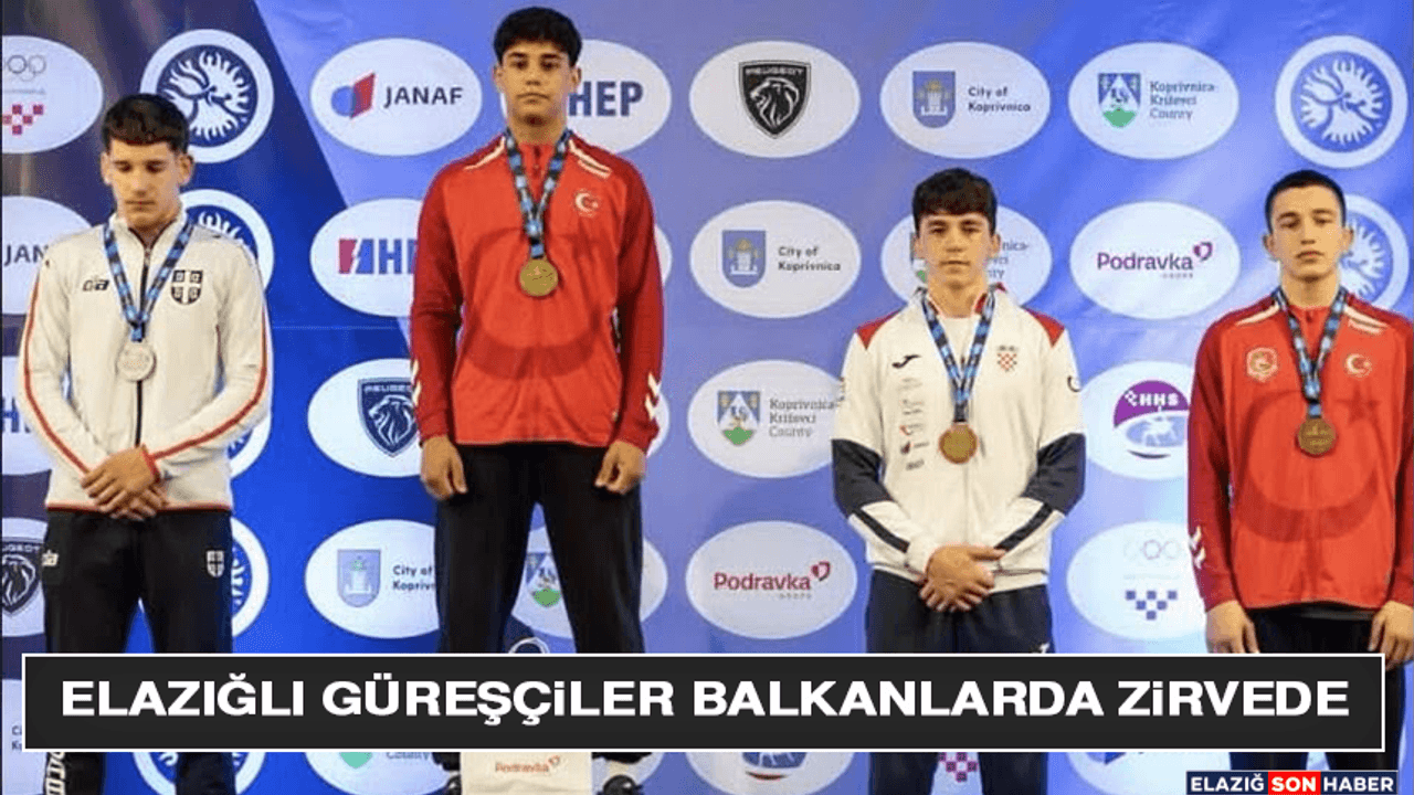 Elazığlı Güreşçiler Balkanlarda Zirvede