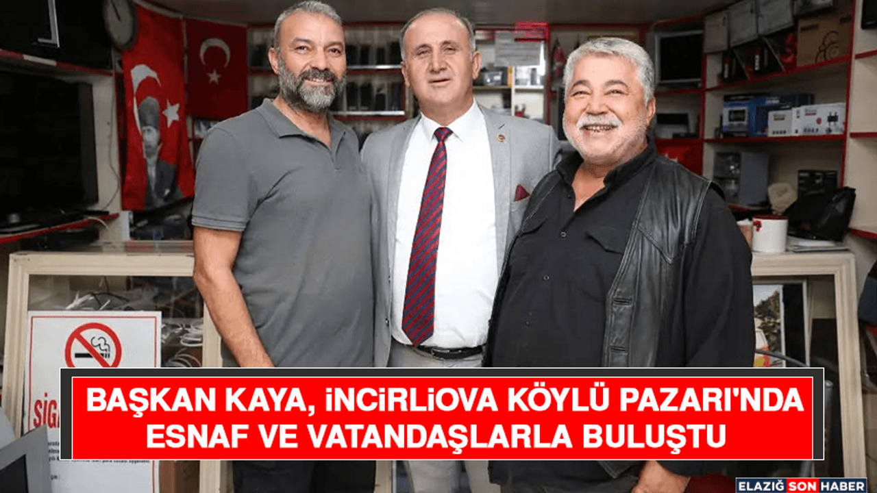 Başkan Kaya, İncirliova Köylü Pazarı'nda Esnaf ve Vatandaşlarla Buluştu