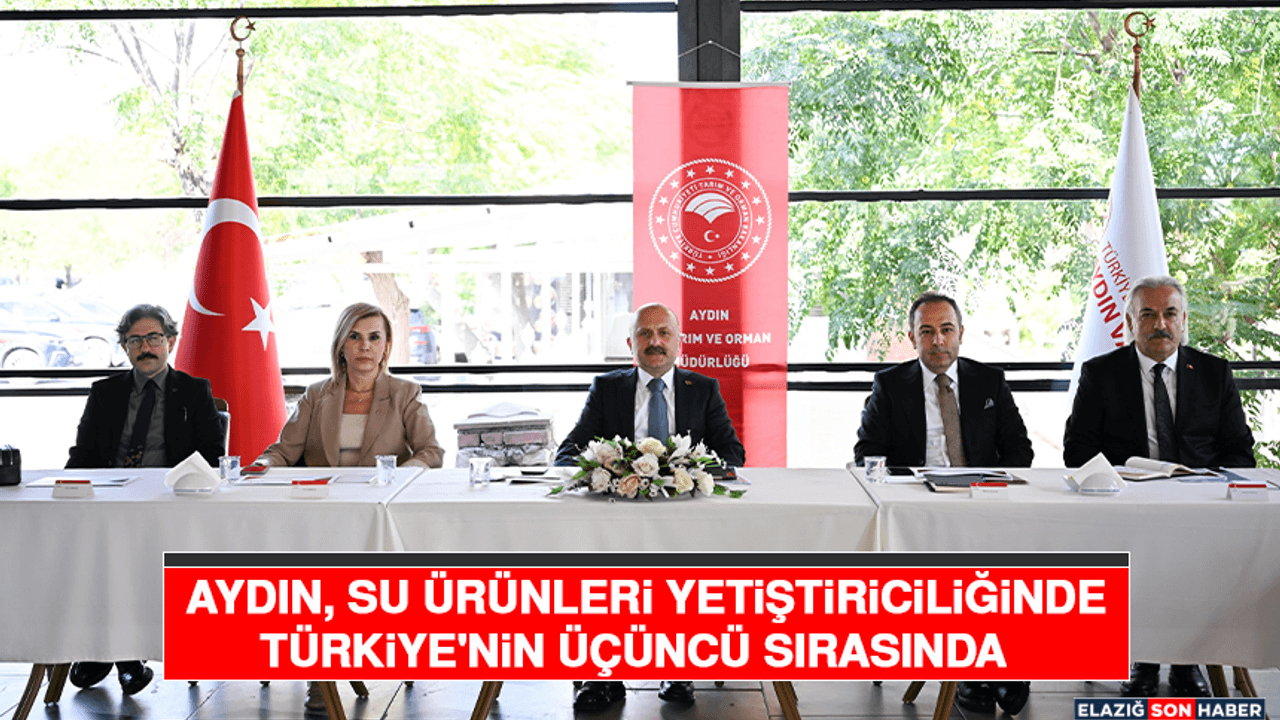 Aydın, Su Ürünleri Yetiştiriciliğinde Türkiye'nin Üçüncü Sırasında
