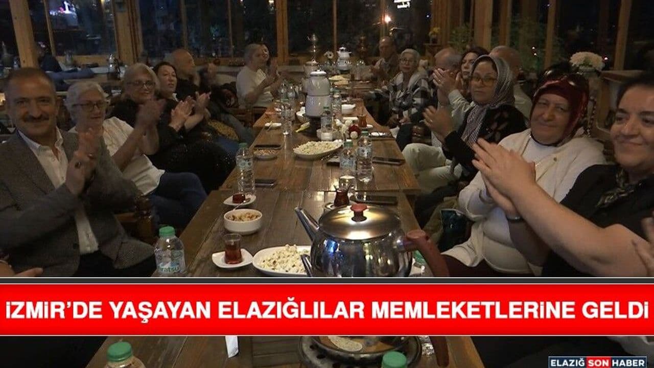 İzmir’de Yaşayan Elazığlılar Memleketlerine Geldi