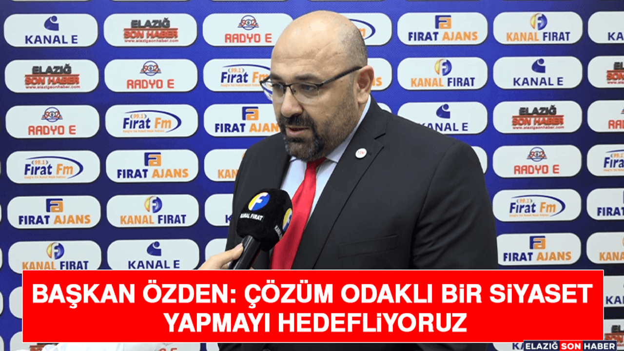 Yeni Parti Elazığ Teşkilatı'ndan Medya Ziyareti: Hedef Çözüm Odaklı Siyaset