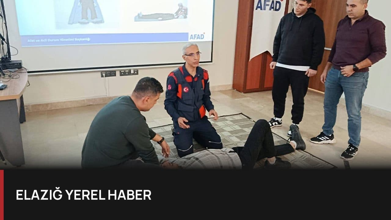 Elazığ'da Jandarma Personeline Arama Kurtarma ve Çadır Kurulum Eğitimi