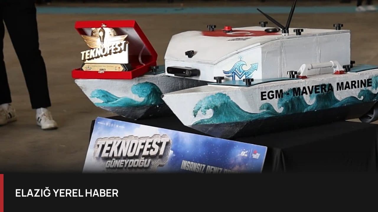 Elazığlı Gençlerin İnsansız Deniz Aracı TEKNOFEST'te Türkiye Şampiyonu Oldu