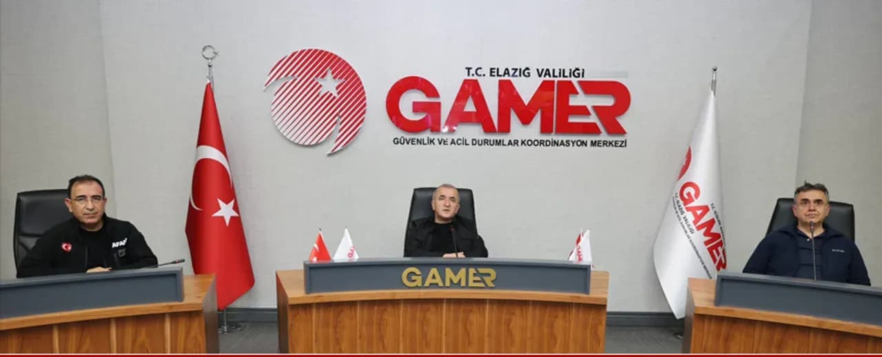 Elazığ'da Sağanak Yağış Sonrası GAMER'de Kritik Toplantı