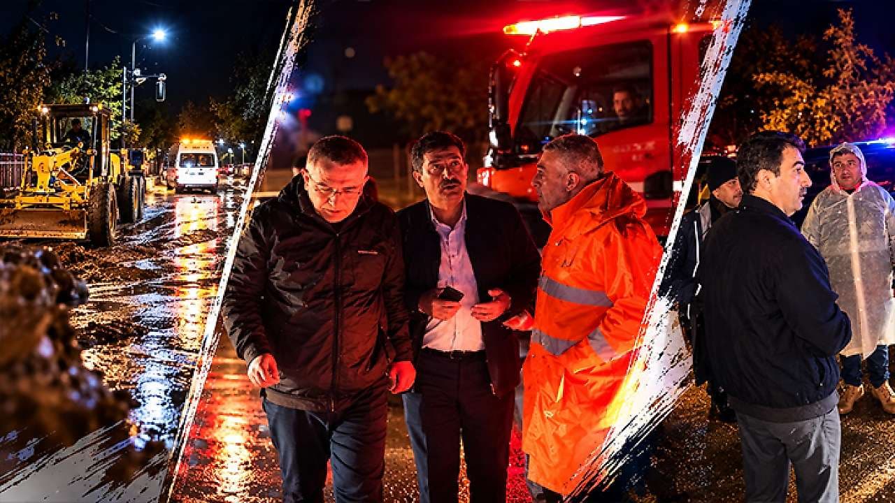 Yurtbaşı'nda Sel Felaketi: Vali Hatipoğlu ve Başkan Doğan Sahada