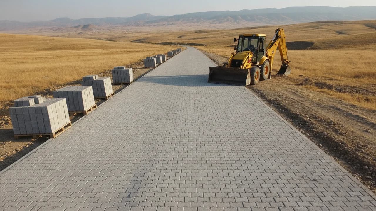 Elazığ'da Köy Yolları ve Konut Altyapı Çalışmaları Hız Kesmiyor