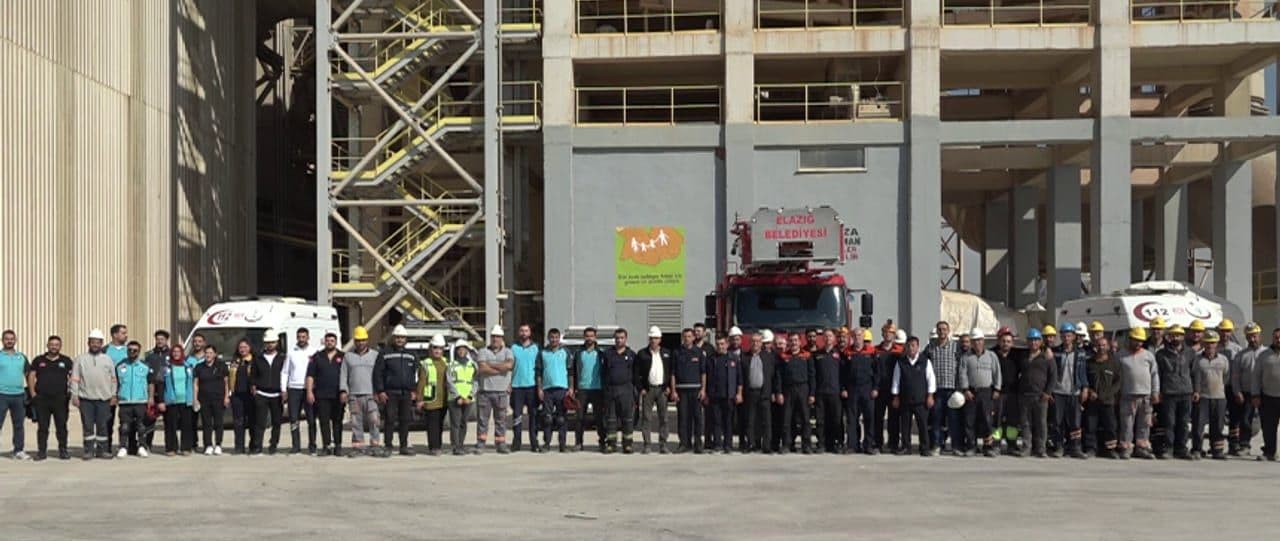 Seza Çimento Fabrikası'nda Kapsamlı Acil Durum Tatbikatı