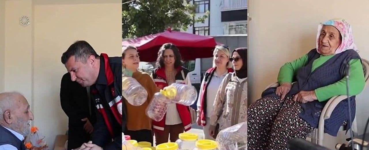Elazığ'da 'İyilik Var' Projesiyle Yaşlı Çifte Kış Hazırlığı Desteği