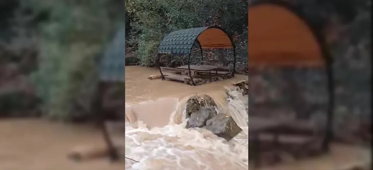Palu'da Teke Deresi Taştı: Kamelyalar Sürüklendi