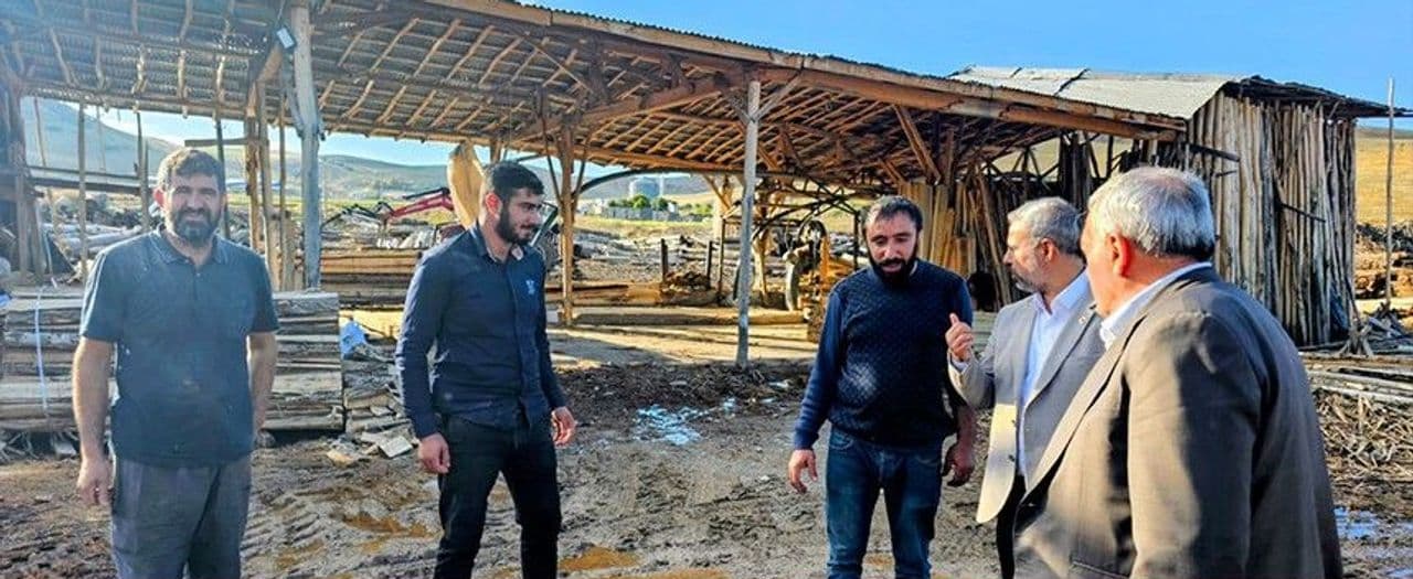 HÜDA PAR Heyetinden Kovancılar'da Sel Bölgesi İncelemesi