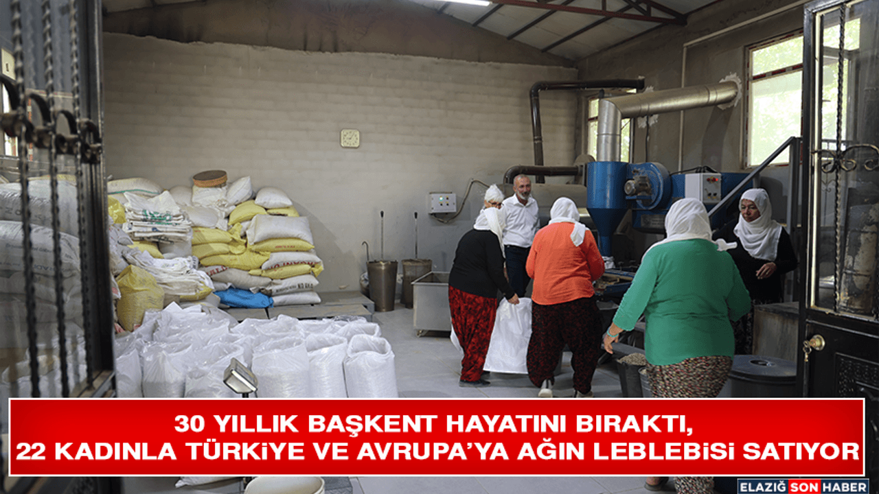 30 Yıllık Başkent Hayatını Bıraktı, 22 Kadınla Türkiye ve Avrupa’ya Ağın Leblebisi Satıyor