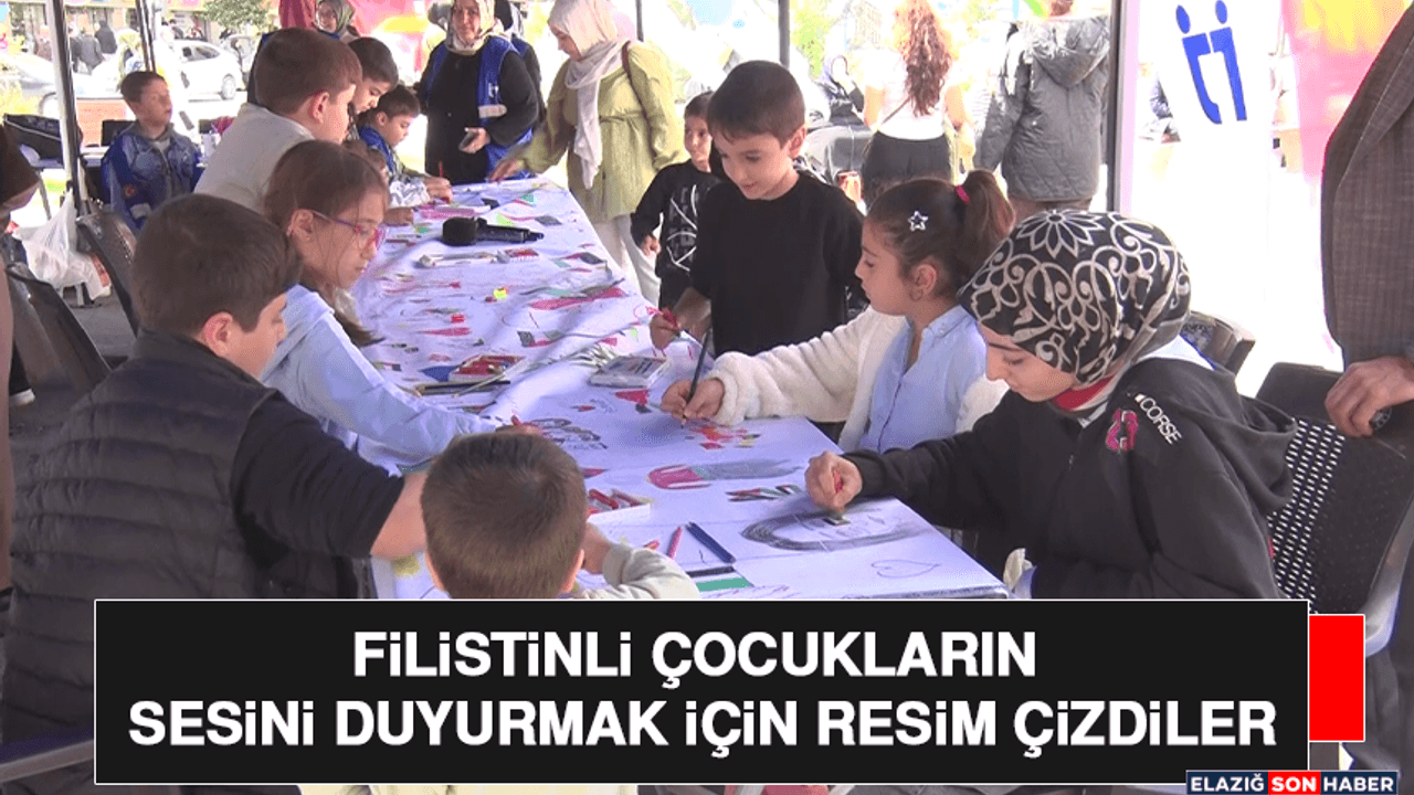 Filistinli Çocukların Sesini Duyurmak İçin Resim Çizdiler