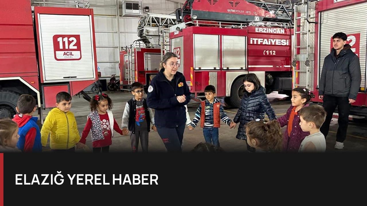 Erzincan'da Minik Öğrencilere İtfaiyecilik Eğitimi