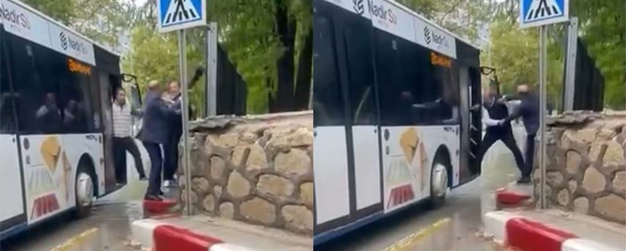 Elazığ'da Otobüs Şoförüne Şemsiyeli Saldırı