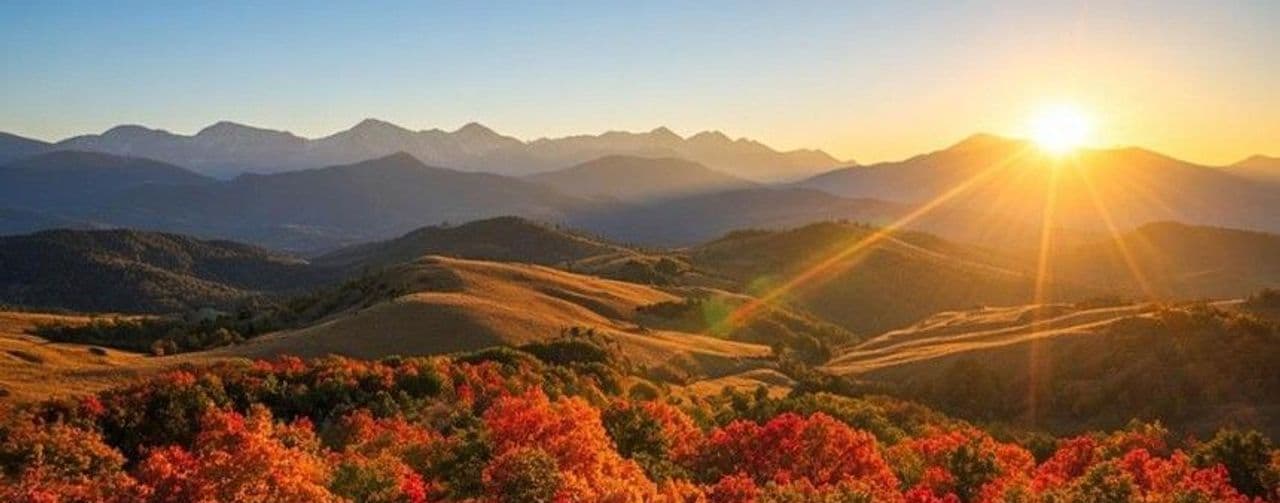 Erzincan Dağlarında Sonbahar Görsel Şölene Dönüştü