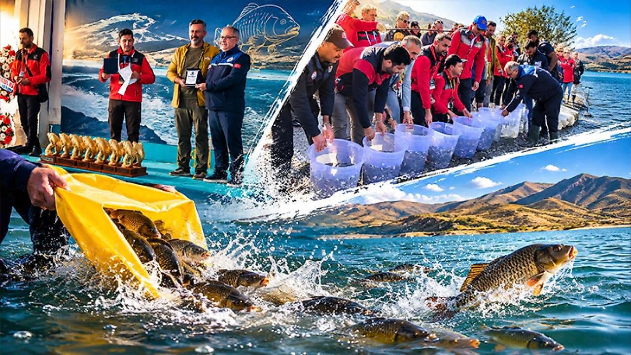 Hazar Gölü'nde Sazan Kupası: Yakalanan Balıklar Doğaya Geri Kazandırıldı