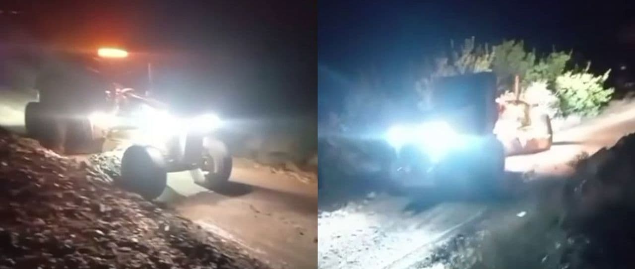 Baskil'de Heyelanla Kapanan Köy Yolu İçin Çalışmalar Devam Ediyor